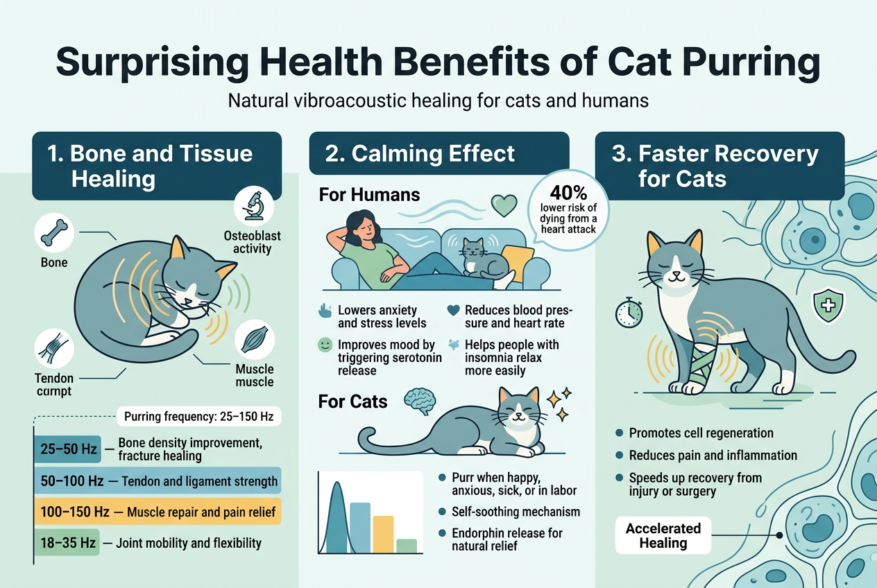 Surprising Health Benefits of Cat Purring
